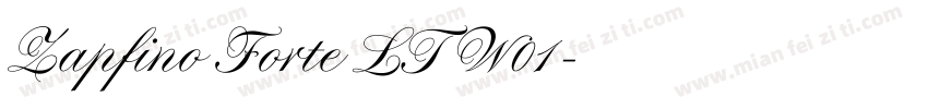 Zapfino Forte LT W01字体转换